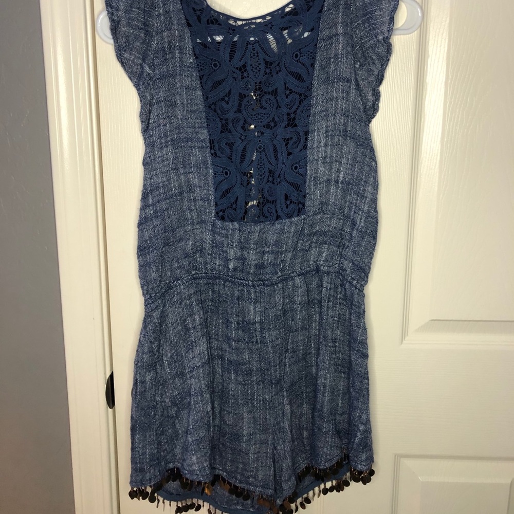 💘LINE & DOT ROMPER